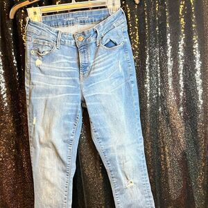 Old Navy Light Blue Distressed Skinny Jeans